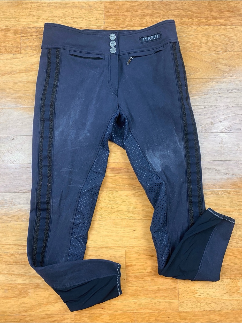 Pikeur Riding Liana Grip Breeches Navy Blue Full Seat Pants Women’s US 28